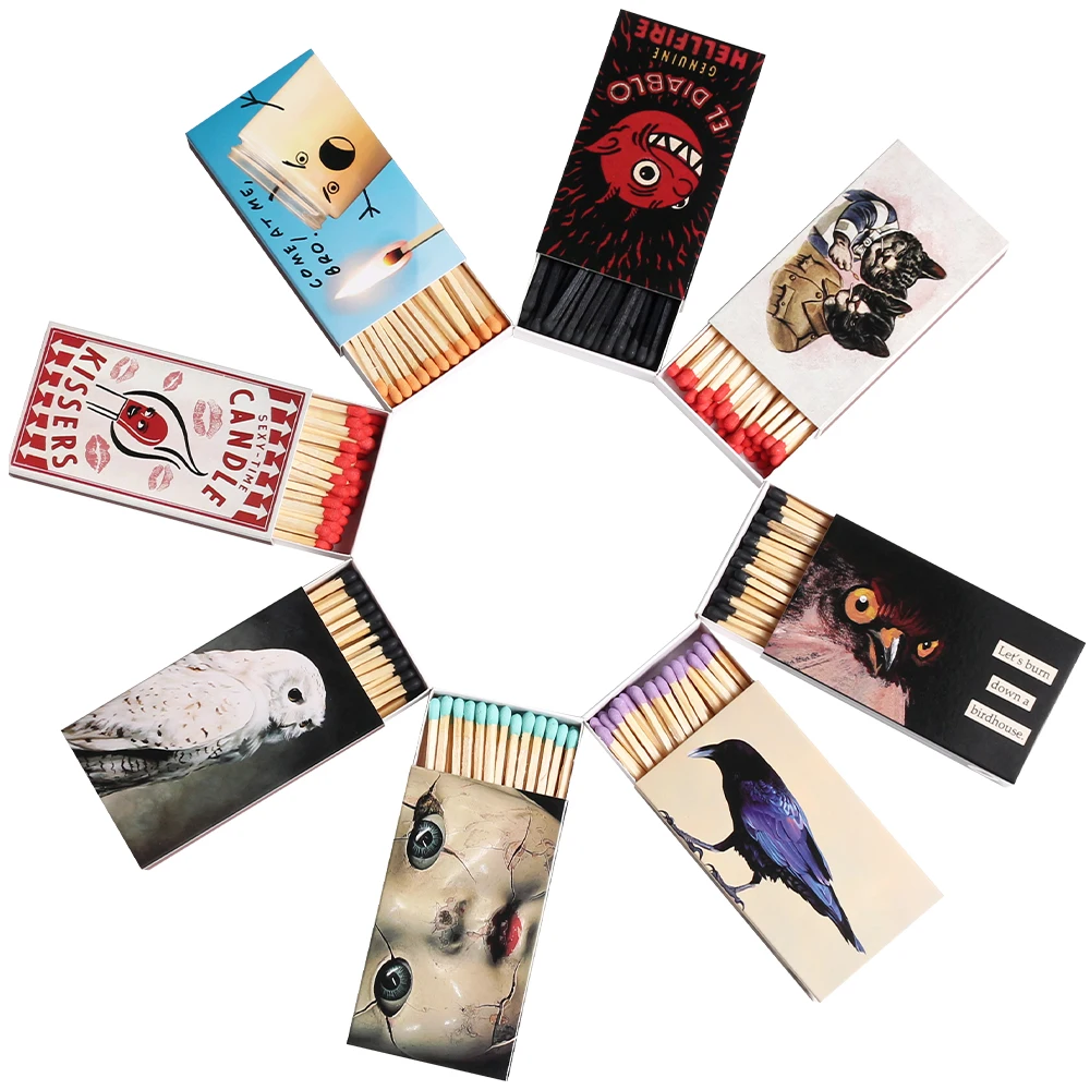 custom paper match box sleeve design palin white matches box case wedding luxury