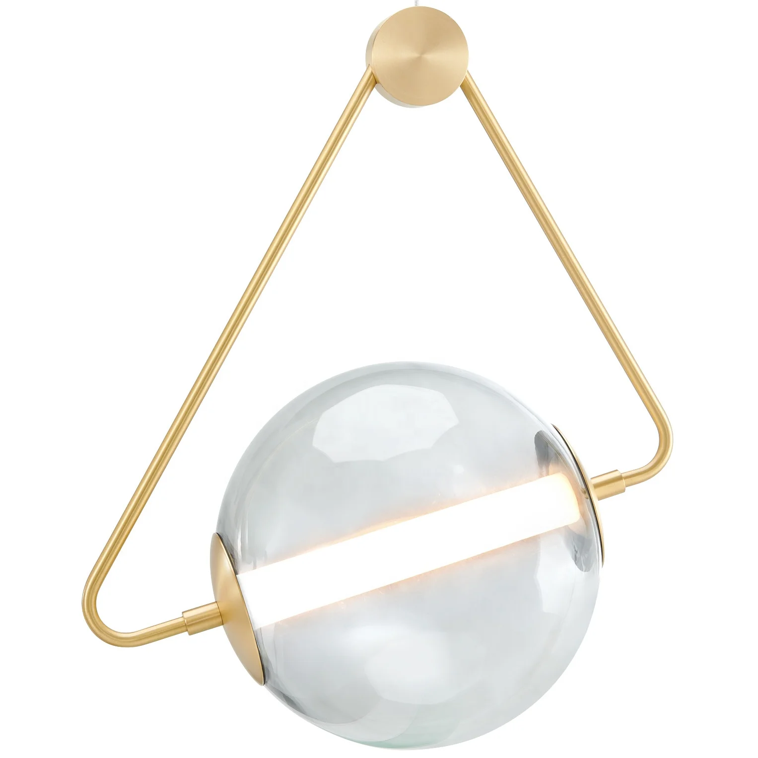 Factory Wholesale High Quality 220 Volt Elegant Unique Modern Glass Ball Pendant Lamp