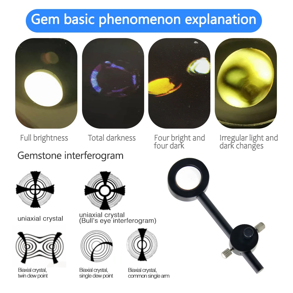 Professional Gemstone Equipment Table Polariscope Diamond And Gems Desk type Polariscope FTP-DCL