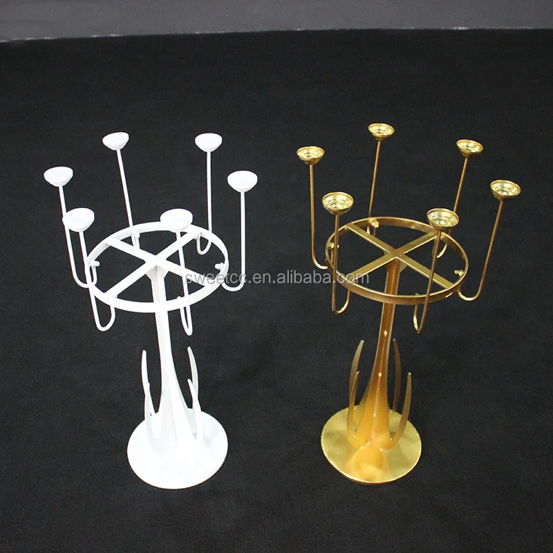 Свадебная Центральная Золотая настольная подставка для цветов металлическая ваза украшения