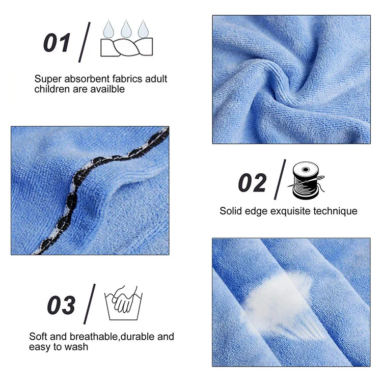 Made In China Microfiber Hair Towel Super Quick Dry Thicken Super Absorbent Water Turban Travel Portable Home Hair Towels