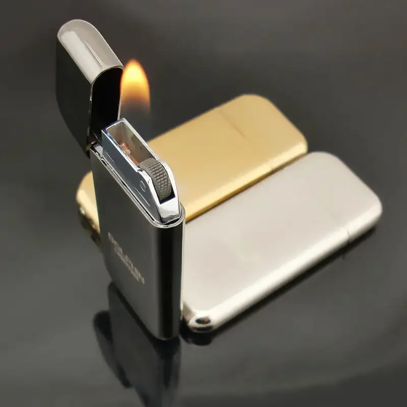 RTS Customized Logo lighter Refillable gas cigarette lighters smoking lighter