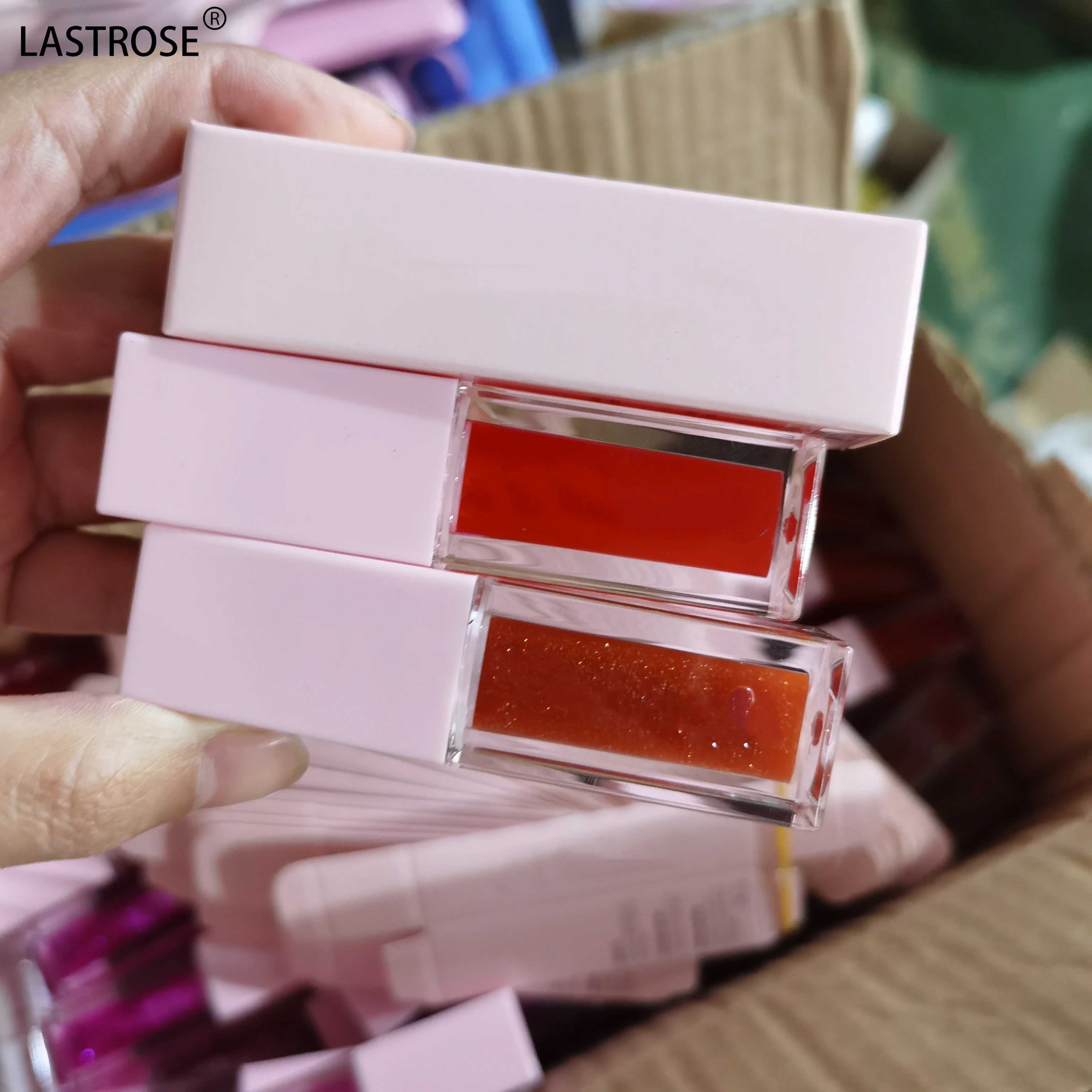 Wholesale Big Brush fruit flavoring Clear Lip Plumper oil private label Lip oil cruelty free vegan lip moisturizer balm