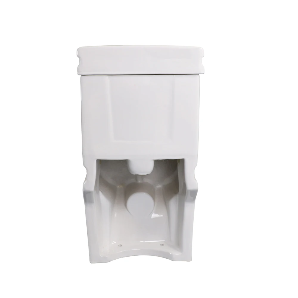 Classic Square Toilet White Color Sanitary Ware Bathroom Ceramic Floor Mounted One Piece Wc Toilet Set