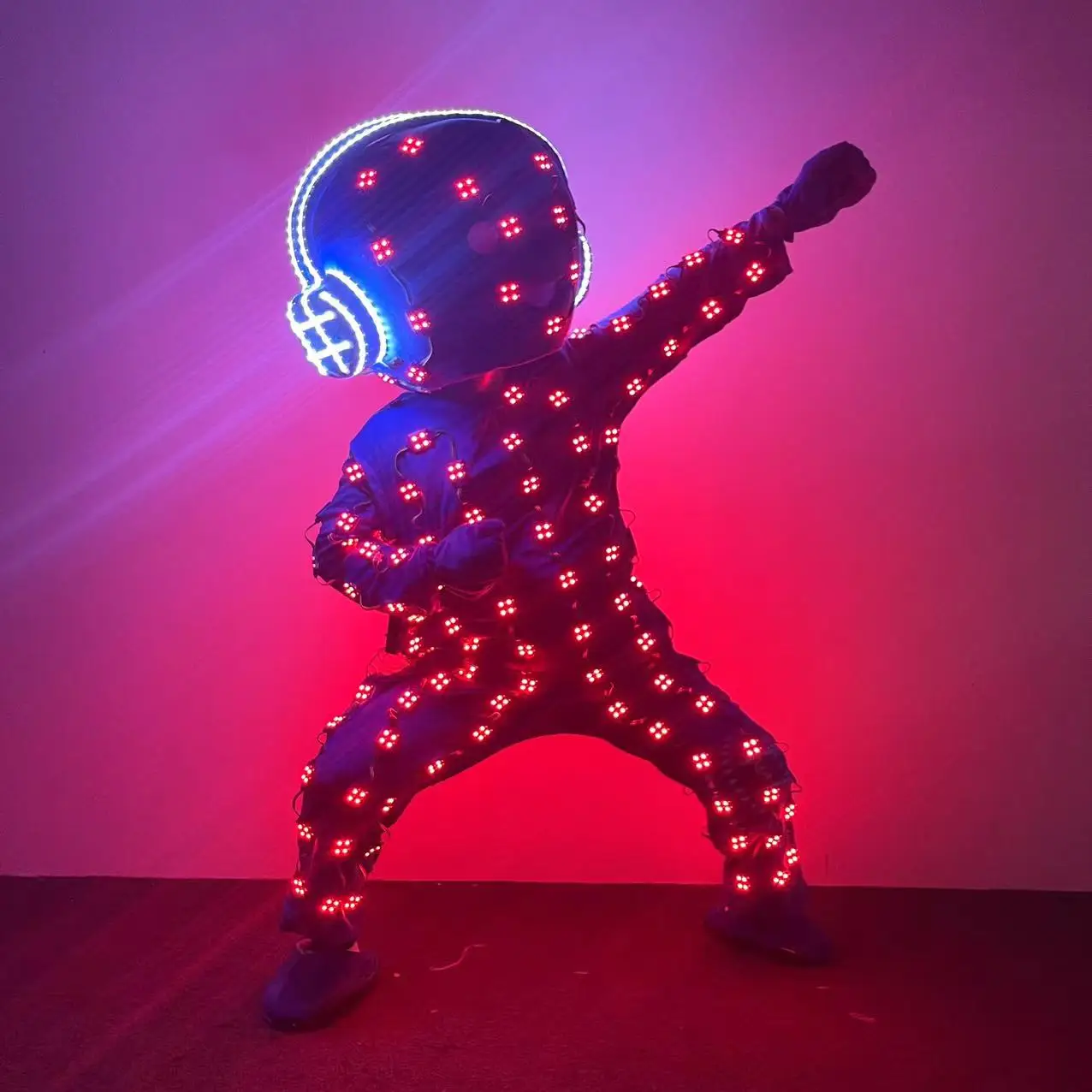 Лидер продаж с фабрики светодиодный костюм одежда для диджея светодиодные светящиеся сценические танцевальные представлений платье ночного клуба