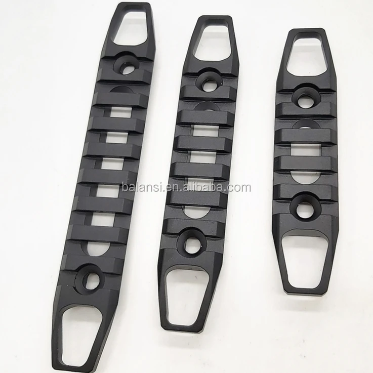 7 Slot MLOK Keymod Rail Base Segment Handguard Section Aircraft Grade Aluminum Picatinny Weaver for handguard