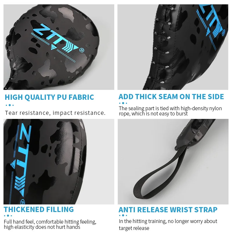 Taekwondo Equipement Training  Custom Logo Kick Pads Martial Arts Kicking Pads of Kick Boxing Taekwondo Muay Thai