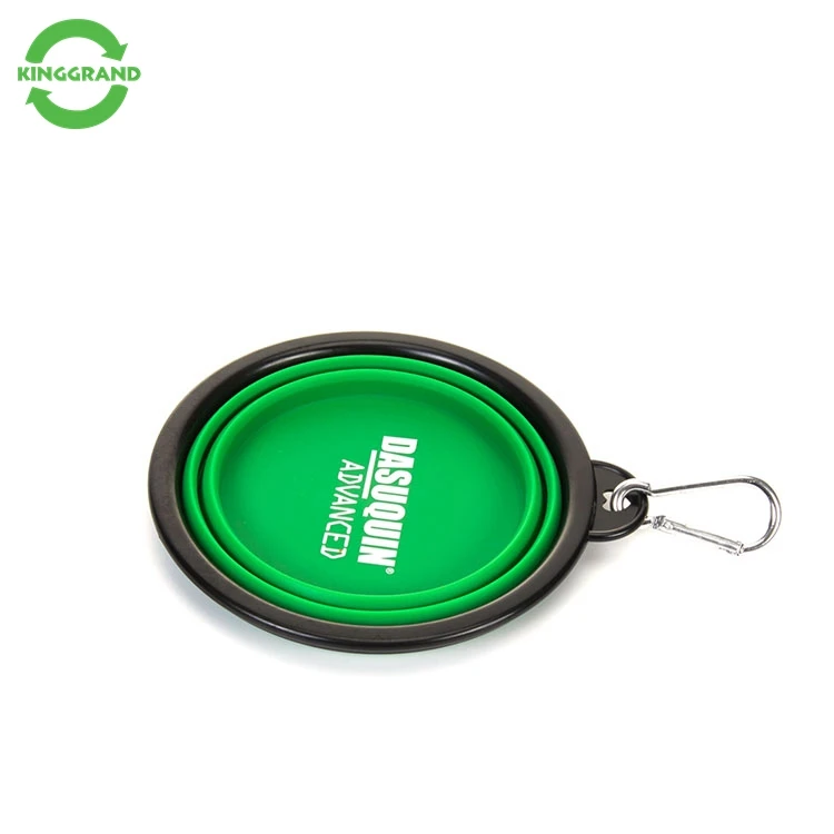 Hot Sale silicone collapsible dog food pet bowl