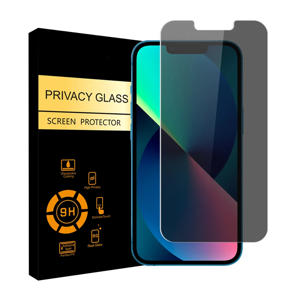 Complete Shield Privacy Screen Guard for iPhone 11 12 13 14 Pro Max and iPhone 7 8 Plus XS Max XR - Tempered Glass