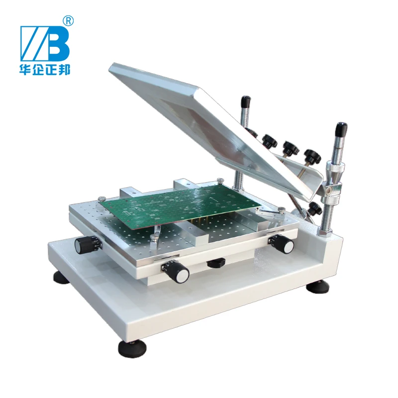 
SMT steel mesh smt screen printing machine High precision Solder Paste Printer ZB3040H 