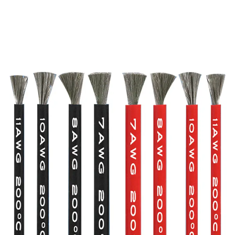 Термостойкий гибкий силиконовый провод высокой температуры 0 08 мм из луженой меди рулон батареи Новый энергетический