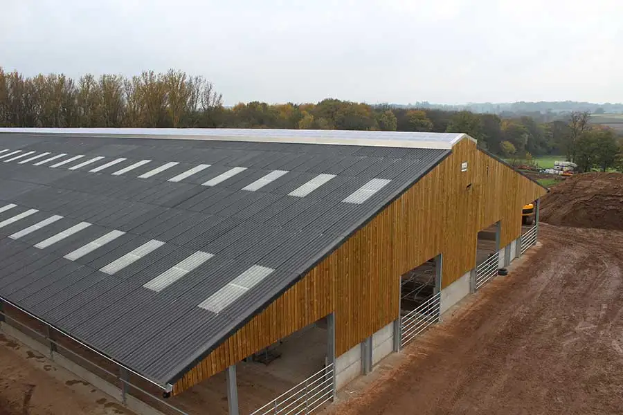 Cattle Barn Steel Structure For Livestock Farming House Prefabricated Cow Shed