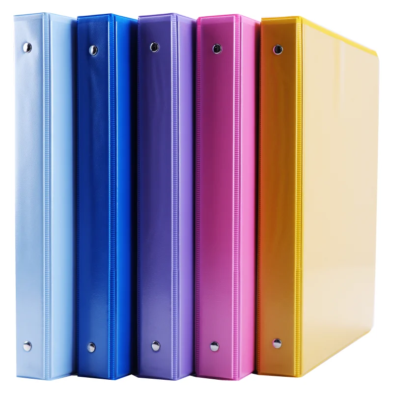 Custom mass low price save documents bills store data sort summarize multicolor letter Size 3 Rings PVC  Cardboard Binder Folder