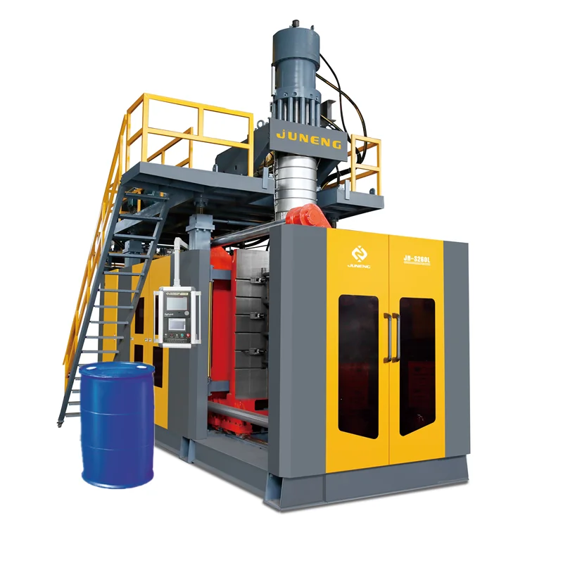 260 Liter Extrusion Blow Molding machine barrel blowing double ring drum making