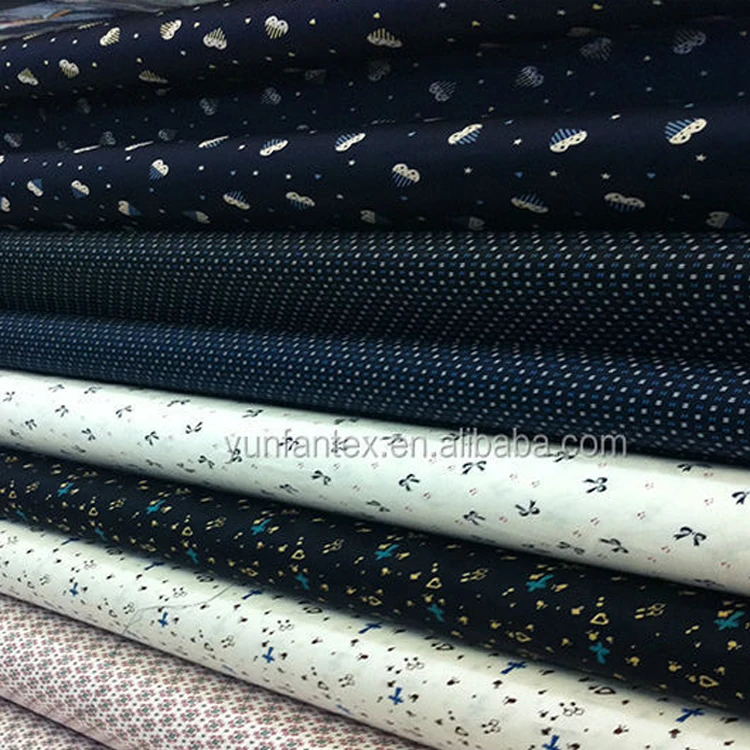 
2020 Italy design pattern COTTON POPLIN dot cheapest printed shirting fabric 