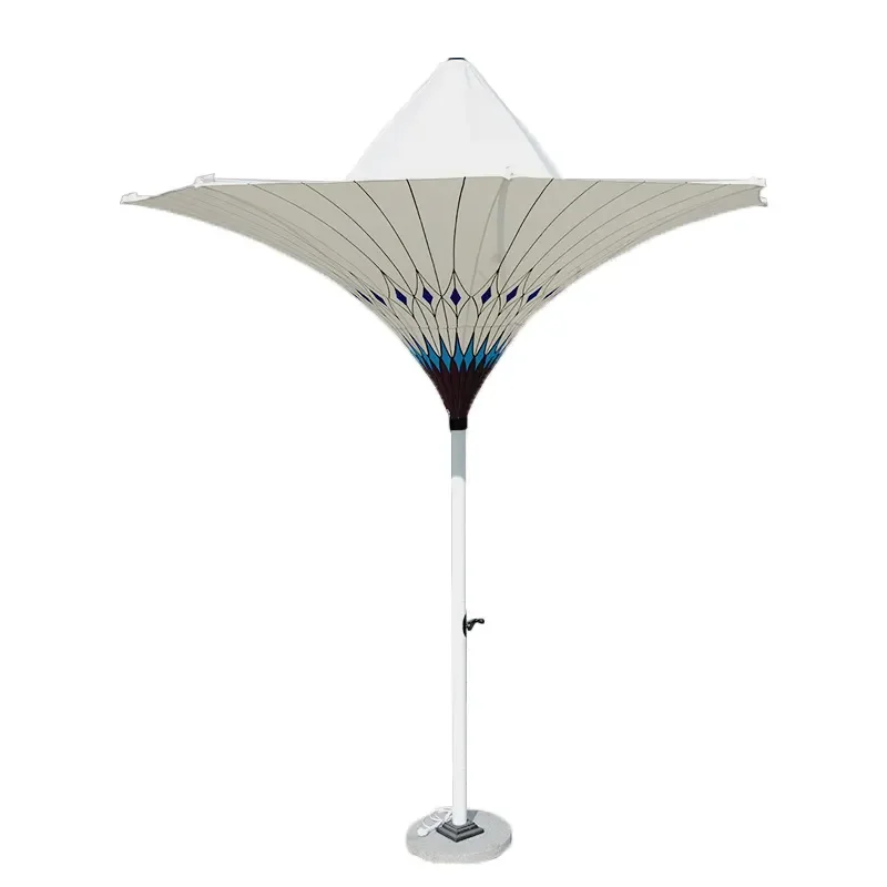 Garden Parasol Umbrellas Outdoor Luxury Umbrella Led Light Restureant Windproof Outdoor Led Umbrella