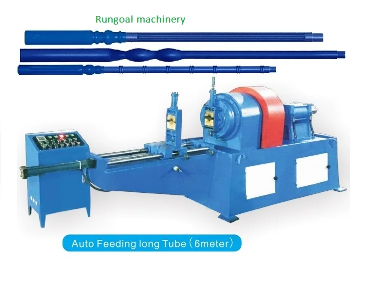 Low Noise High efficiency flagpole lightpole production line long pipe swaging tube taper forming Machine