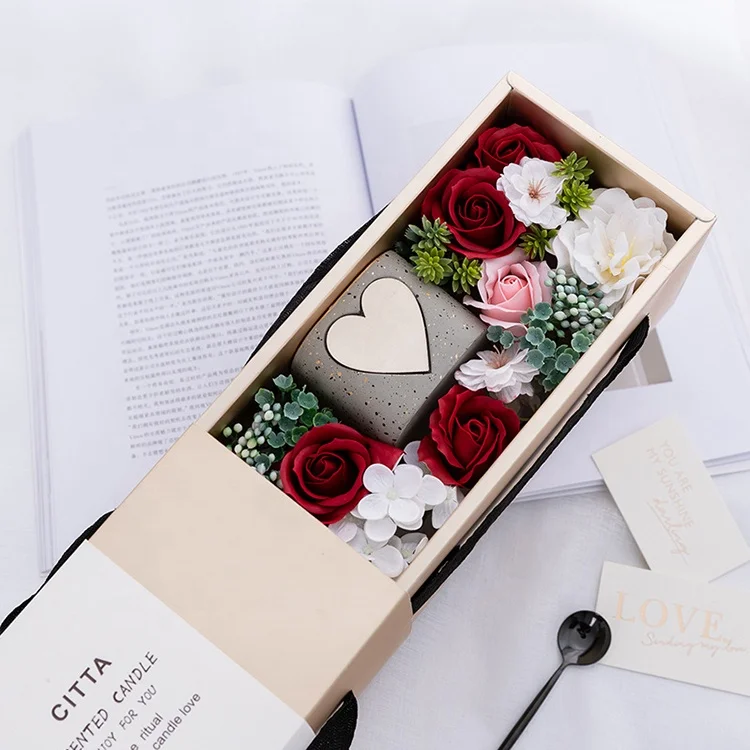 Irregular Shaped Customized Luxury Gift Rose Packaging Cardboard Paper Flower Round Box