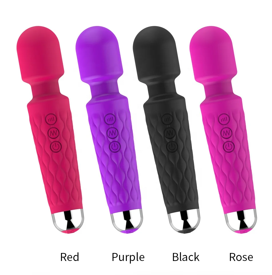 Hot Selling Powerful Female Vibrator Wand Massager 20 Modes & 8 Speeds Wand Massager Clitoris Stimulator Sex Toy Adult Sex Toys