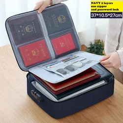 Wholesale Closure Zipper Filing Bag Portable Document Display Cases