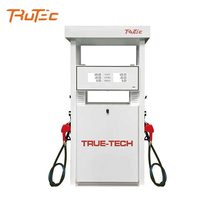 High quality customized gasoline pumping meters double display single nozzle fuel dispenser