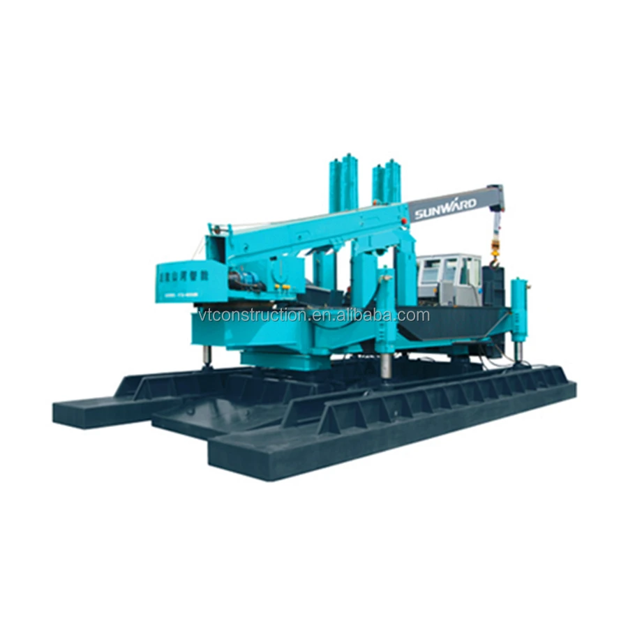 High pressure compact hydraulic static pile driver 120 ton for construction project