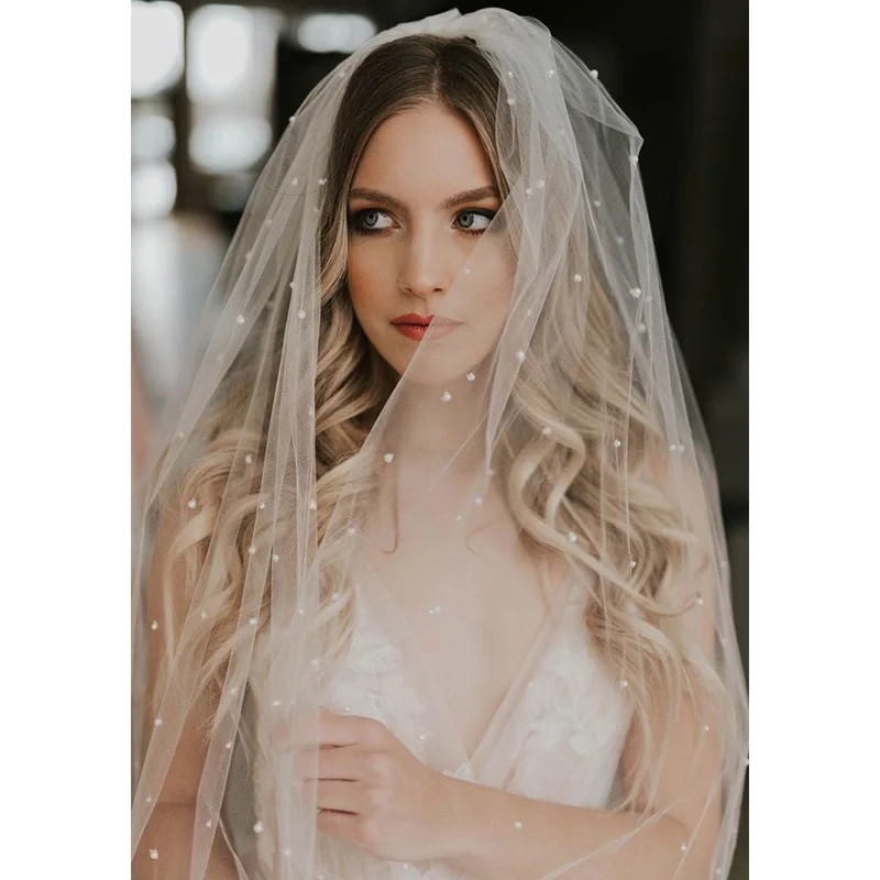 
beautiful 3 meter long velo de novia one layer wedding veil for bride 
