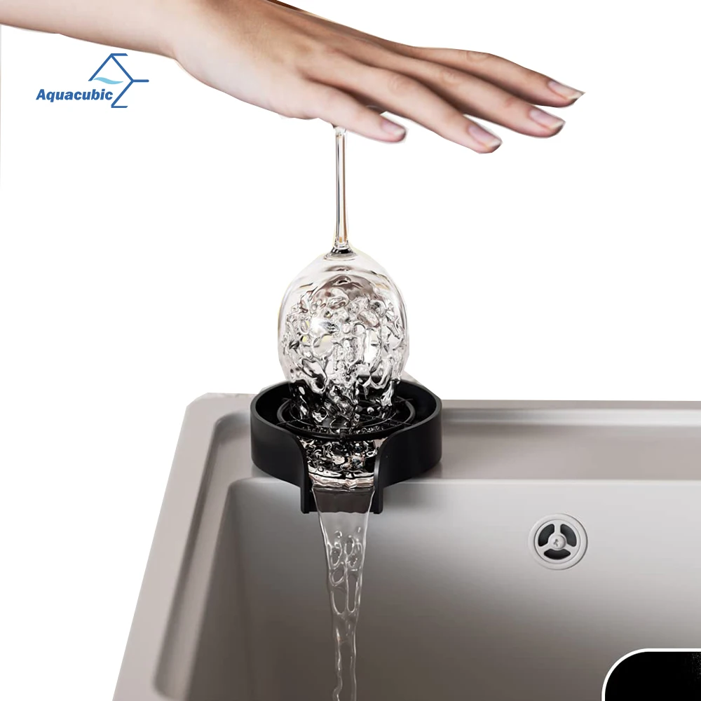high pressure auto cup washer home bar counter , glass rinser cup bottle washer cleaner for kitchen, sink cup rinser