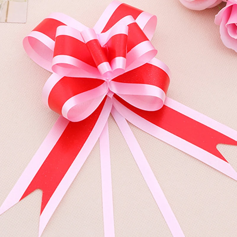 Hot Sales Christmas Wedding Birthday Anniversary Packing Decorations Gift Basket Box Bag Wrap Decorations Ribbon Pull Bows