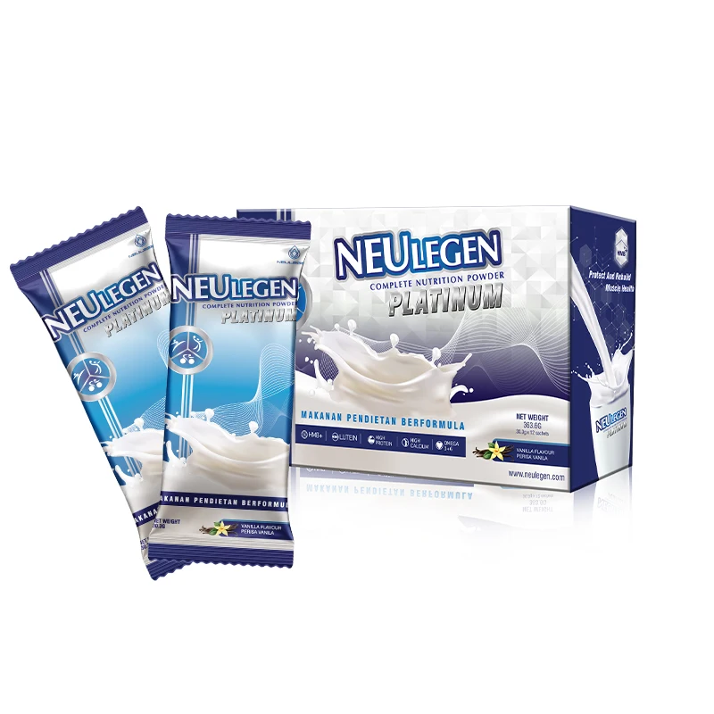 Top Quality Neulegen Platinum Complete Nutrition Powder Beverage Helps Increase Bone Density and Muscle Health