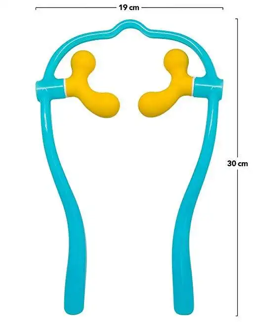 Cervical Spine Massager Manual Household Hand-held Neck Massager Dual Trigger Pressure Point Shoulder Neck Massager