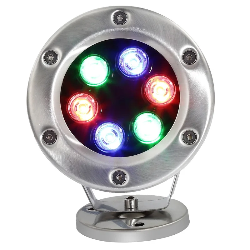2022 новый открытый фонтан подводный водонепроницаемый IP68 RGB 3000K 4000K 6000K 6 Вт светодиодный фонарь для