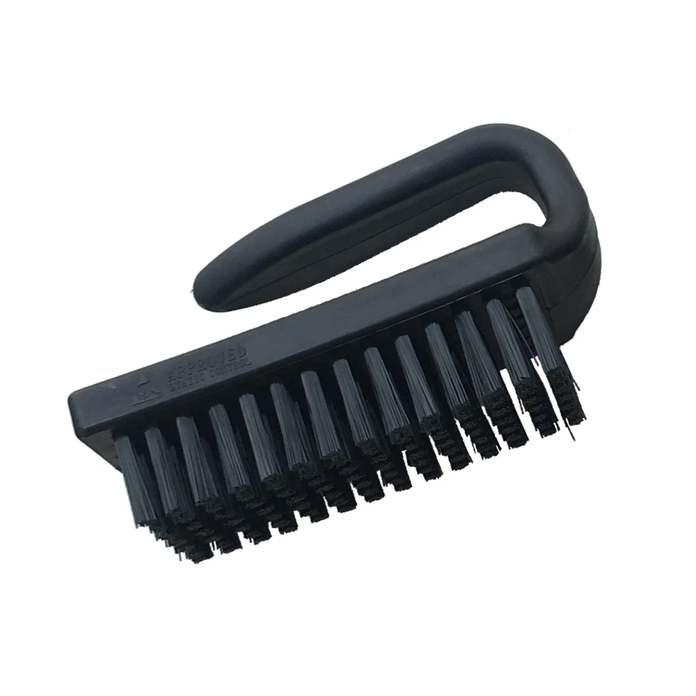 High Quality ESD Anti static Industrial Nylon Cleaning Brush Antistatic Vinyl Soft Brushes Carbon Conductive ESD Brushes