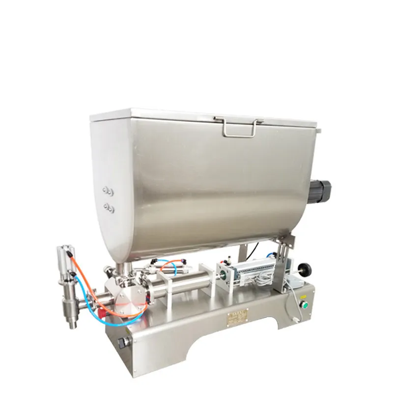 U type tomato Cream Honey Chocolate Sauce paste filling machine with mixer