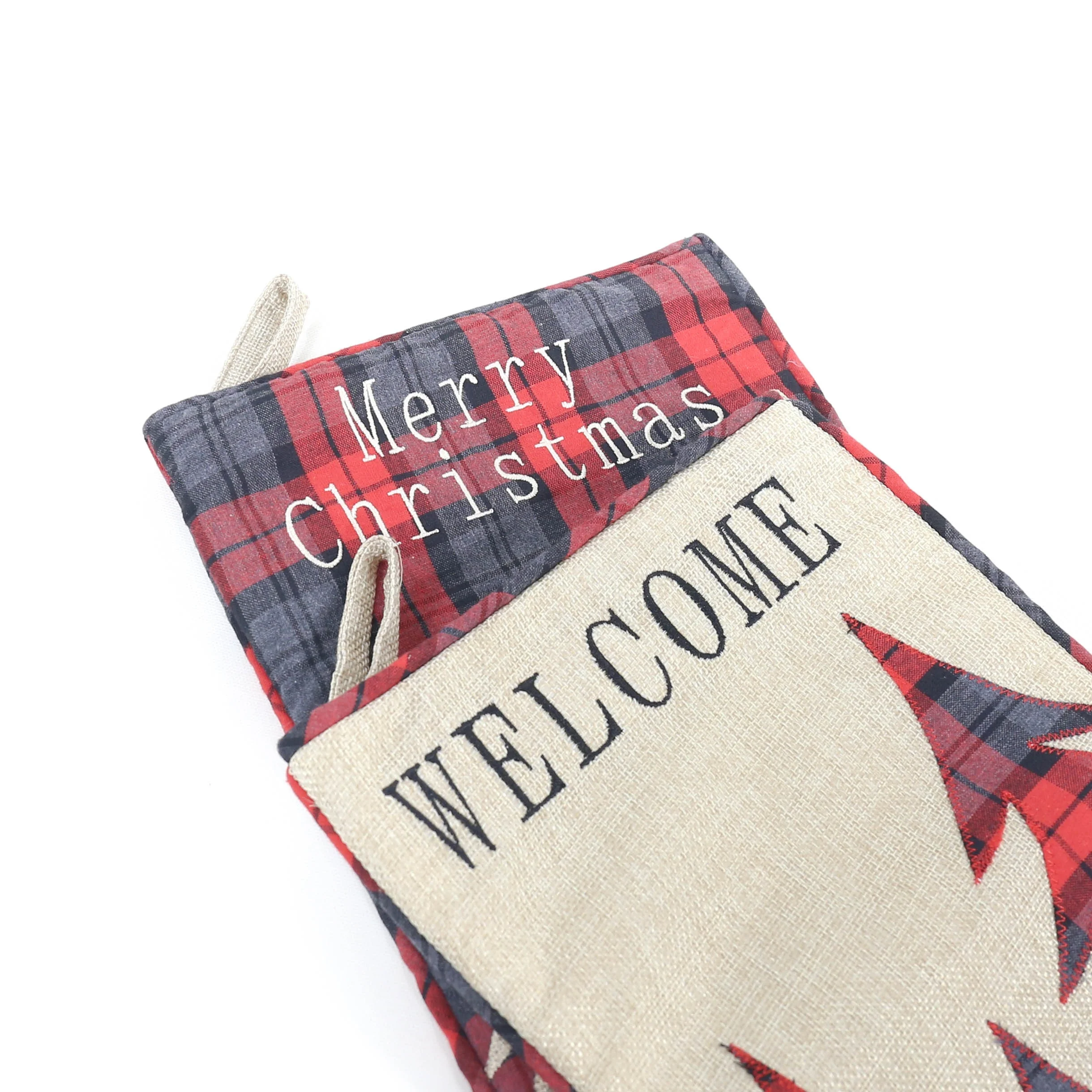 Праздничные рождественские украшения, чулки