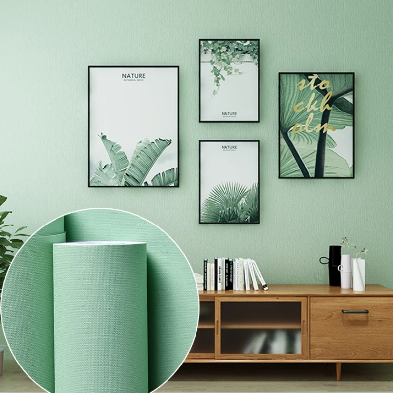 Pink 10m Roll Wall Papers Home Decor Furniture Vinyl Wallpapers Removeable Girls Room Kids Bedroom Wall Decoration Wallpapers