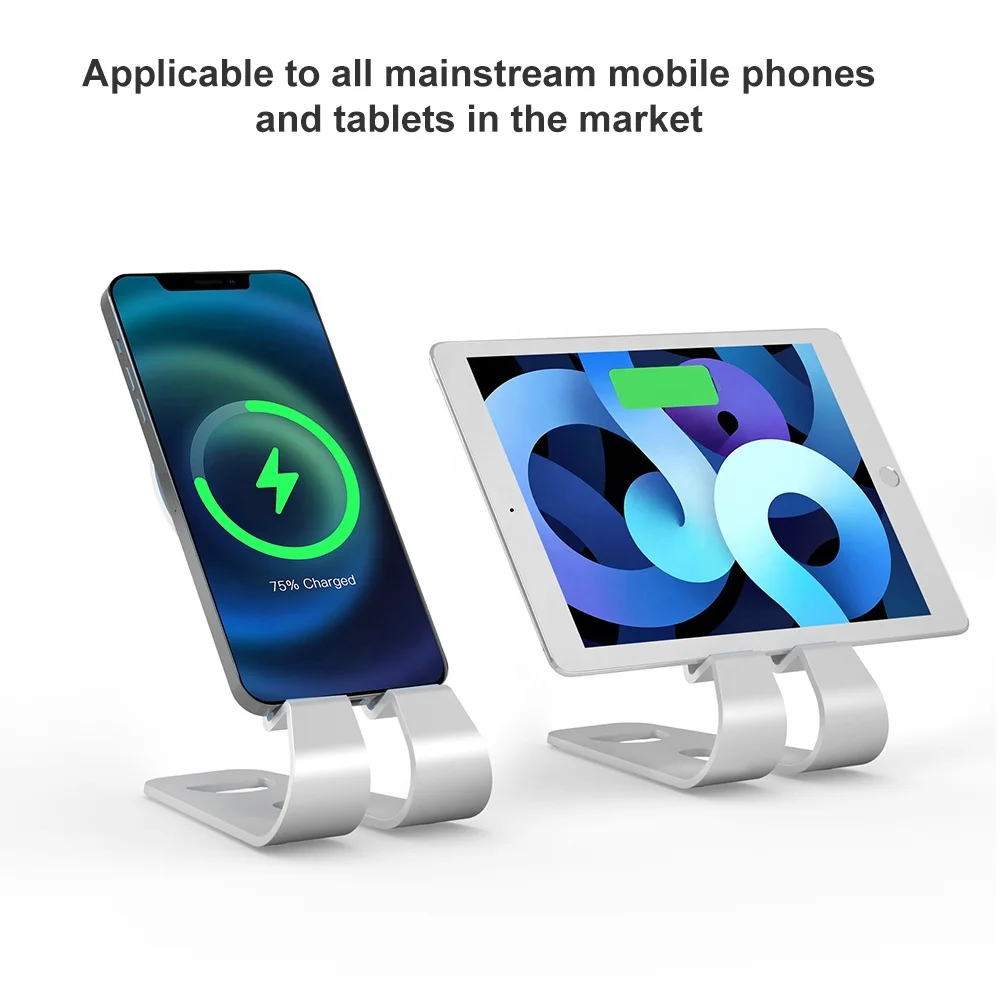 portable mobile phone holder desktop holder mount metal phone accessories display desktop cell phone stand tablet stand