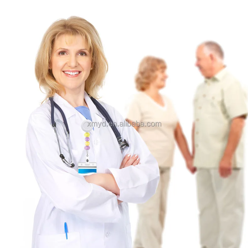 Silicone Beads ABS Round Badge Holder Sublimation Blank Pull Reel Badge with Rotary Alligator Clip For Name Card