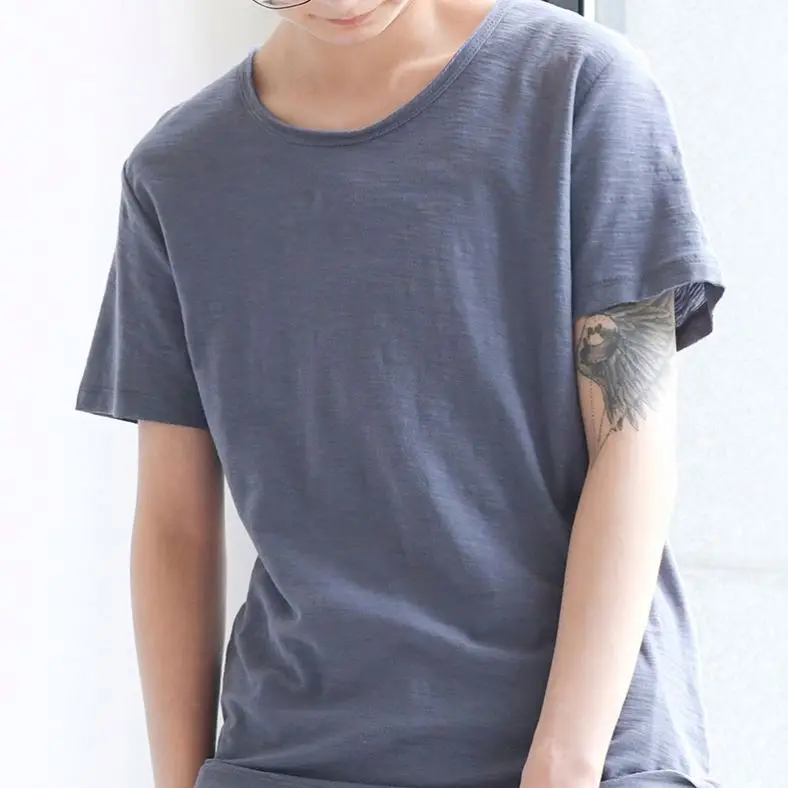 2022 100 % hemp 90s t shirts knit fabric wholesale 220 gsm sweatsuits wholesale blank packaging organic