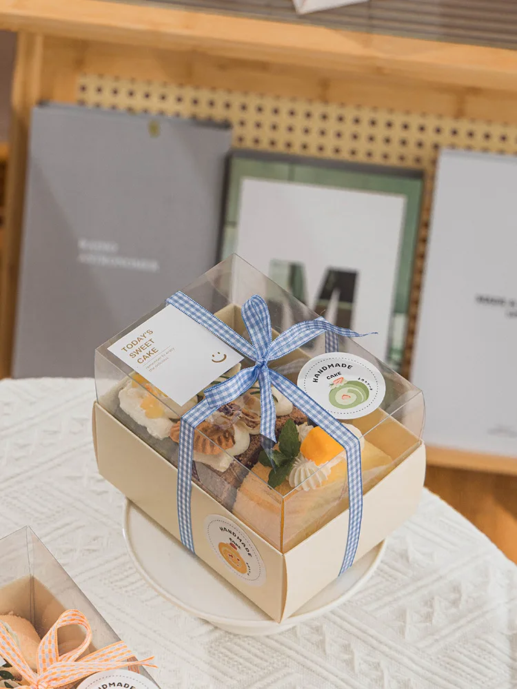 Factory Cookie Packaging Chocolate Paper Box Transparent Paper Package With Custom Logo