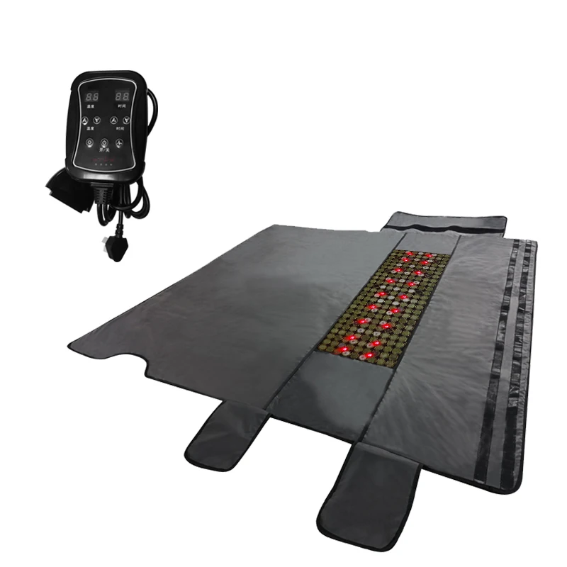 BTWS 2023 Hot Sale Far Infrared Sweating Bag Red Light Therapy Blanket with Energy Stones