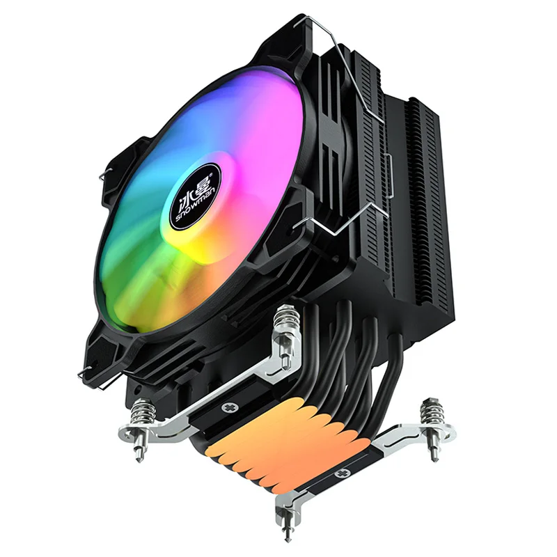 SNOWMAN High Quality CPU Cooler PC Radiator 4 Pin PWM  CPU Cooling Fan Intel LGA 1700 2011 1155 1200 AMD AM4