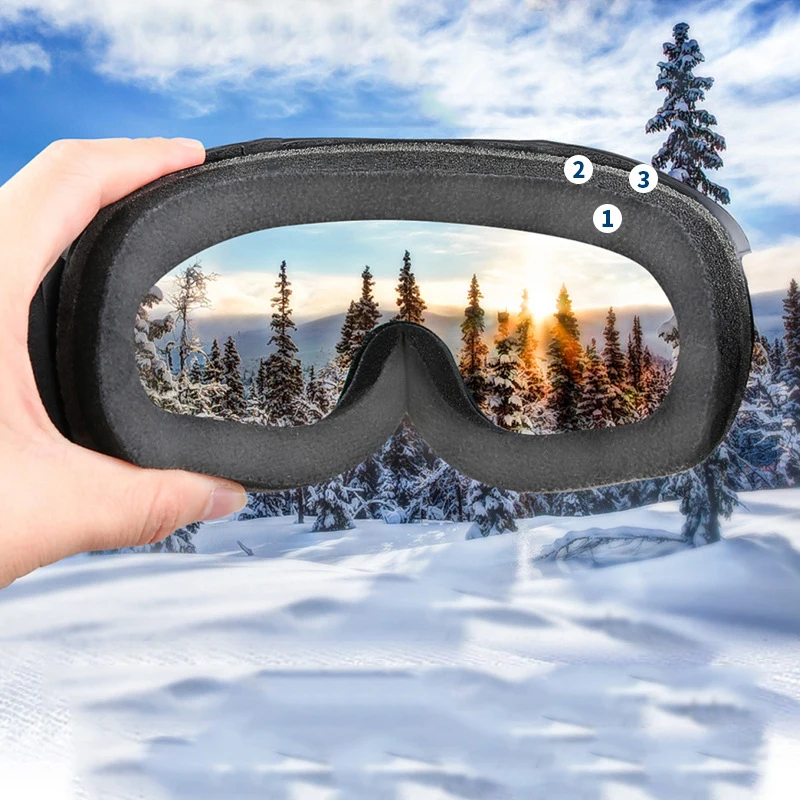 Wholesale Anti Fog snowboarding goggles Custom kids Ski Goggles children ski equipment