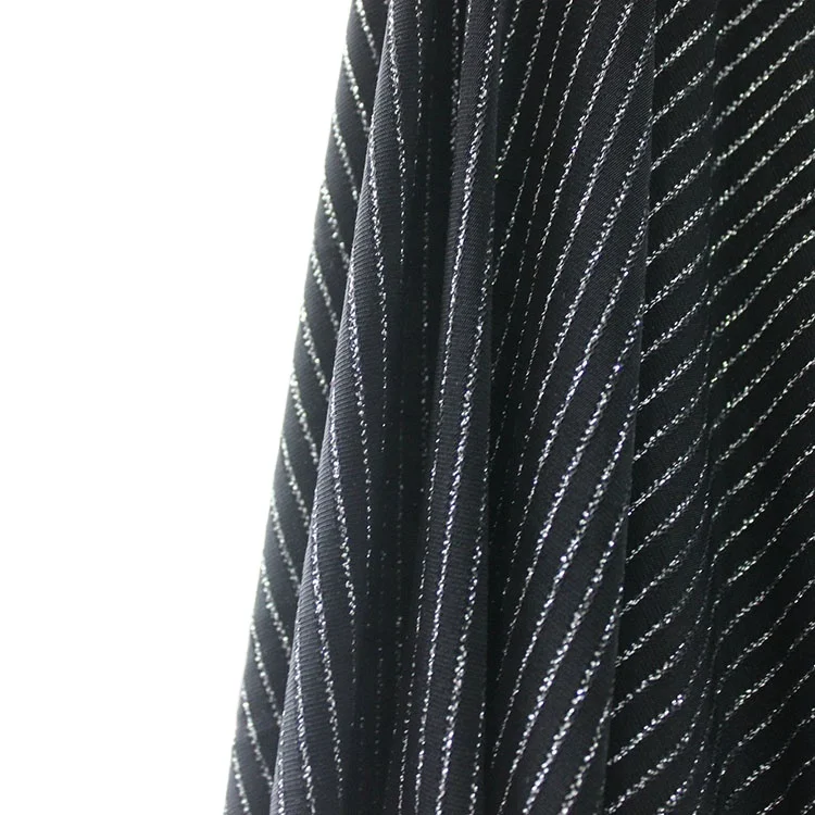 Shaoxing Onway New fashion custom made breathable 215gsm rayon rib knit fabric spandex for dress