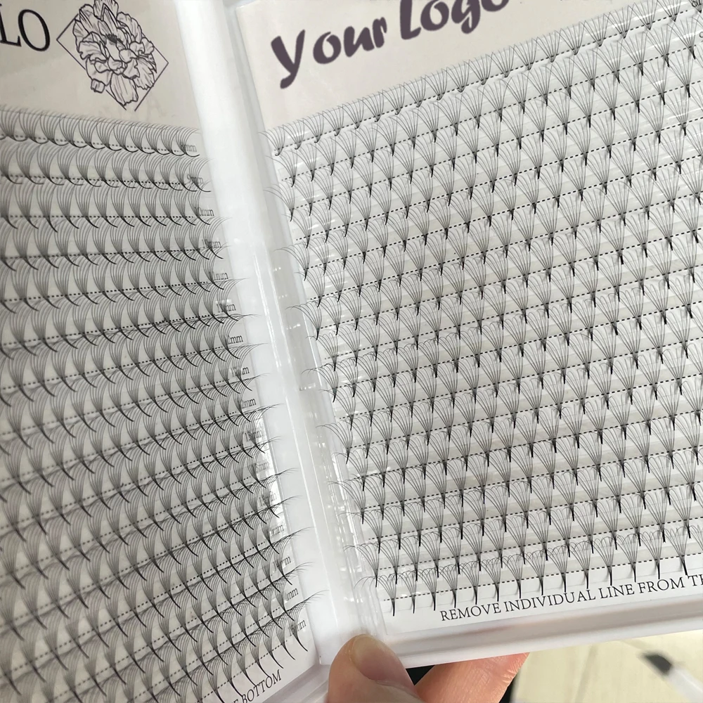 Pbt Material Fans Lashes Extension Luxury Lash Premade Fans Soft Natural Mix Length Super Root Premade Lashextensions