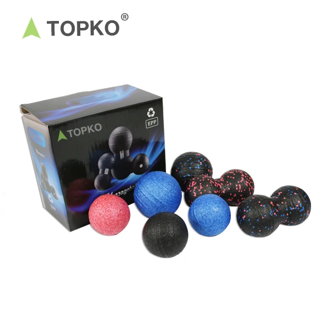 TOPKO fitness exercise epp foam roller wholesale eco friendly 2 in 1 hollow back massage yoga foam roller set