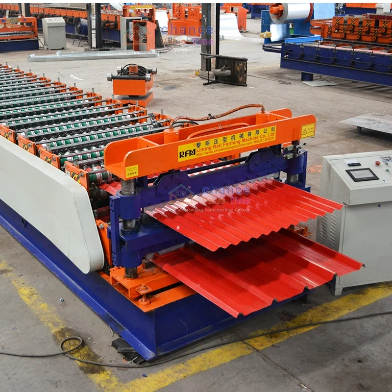 Multifunctional Double Layer Roof Sheet Roll Forming Machine  corrugated Iron Sheet Machine Can satisfy different requirements