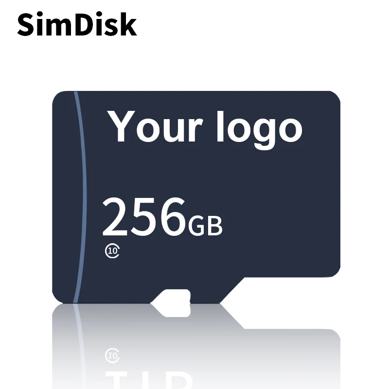 Simdisk 100% Аутентичные Оптовая продажа 64 Гб 128 ГБ 256 Флэш-Памяти Micro TF карты памяти SD класса 10 U3 A1 картой на