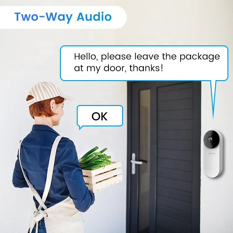 Laxihub Smart WiFi Door Camera Event Recording Doorbell With Cam