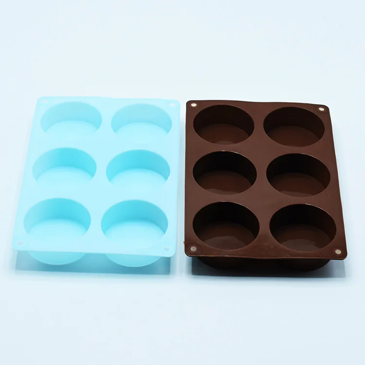 6 cylinder silicone cake mold household jelly pudding mold chocolate mold DIY handmade soap
